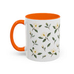 Georgia Sweetbay Magnolia Mug, State Flower Floral Coffee Cup, 11oz Botanical Gift