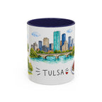 Tulsa Illustrated Travel Mug | City Souvenir Accent Coffee Mug | 11oz 15oz Ceramic Cup
