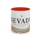 Nevada Home State Mug | Moving Away, Long Distance Friendship Gift | 11oz 15oz Accent Mug