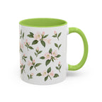 West Virginia Rhododendron Mug, State Flower Floral Coffee Cup, 11oz Botanical Gift