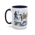 Virginia Beach Coffee Mug | United States Travel Souvenir | Vintage Illustrated City Gift | 11 oz 15 oz Accent Mug