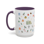 Miami Christmas Mug | Watercolor Art Deco City Souvenir (11oz/15oz)