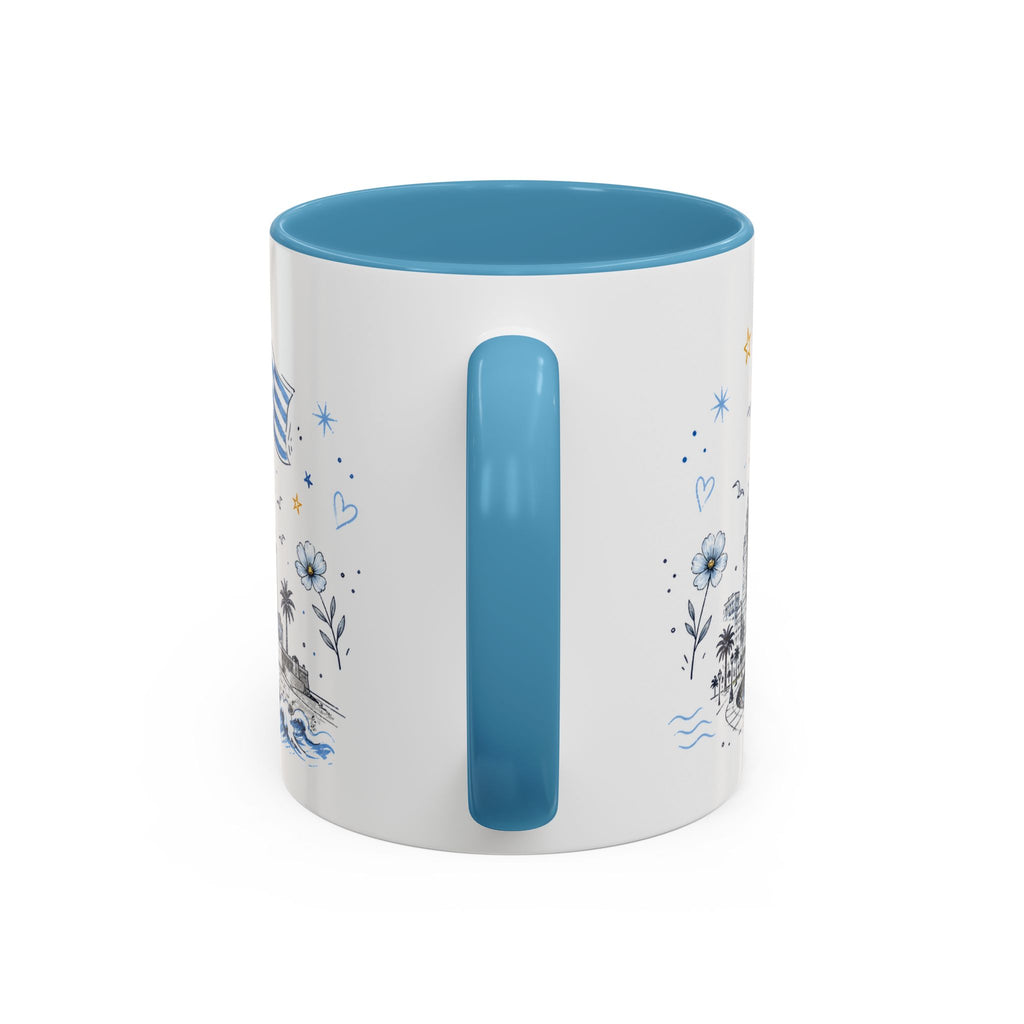 Uruguay Soccer Coffee Mug | World Cup Fan Gift | Accent Color Ceramic 11oz 15oz Match Day Cup