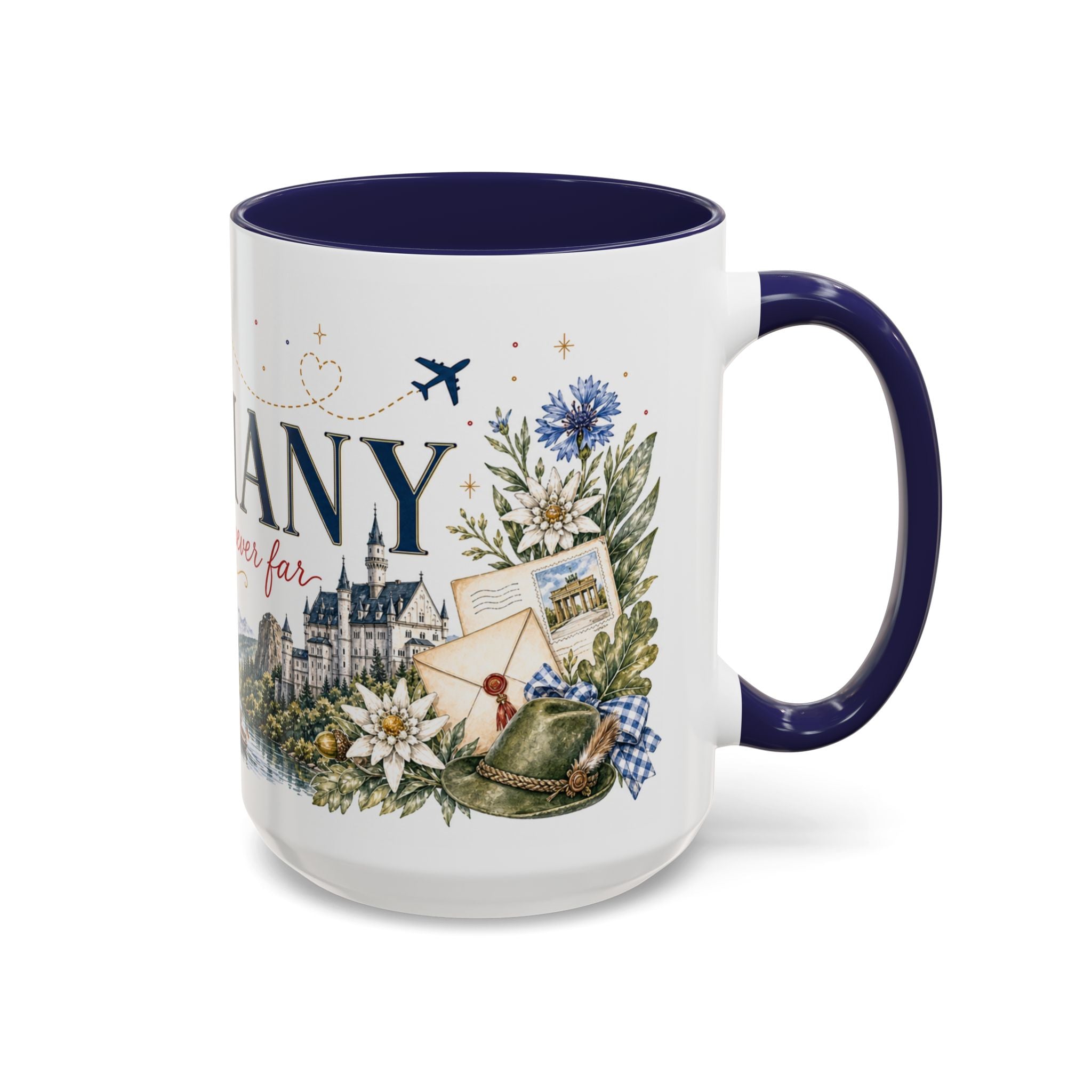 Germany Home Country Mug | Moving Away Gift | Long Distance Friendship | 11 oz 15 oz Accent Mug