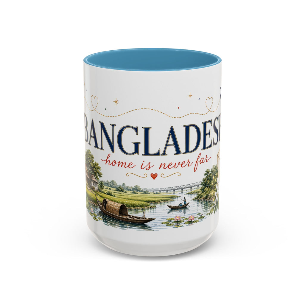 Bangladesh Home Country Mug | Moving Away Gift | Long Distance Friendship | 11 oz 15 oz Accent Mug