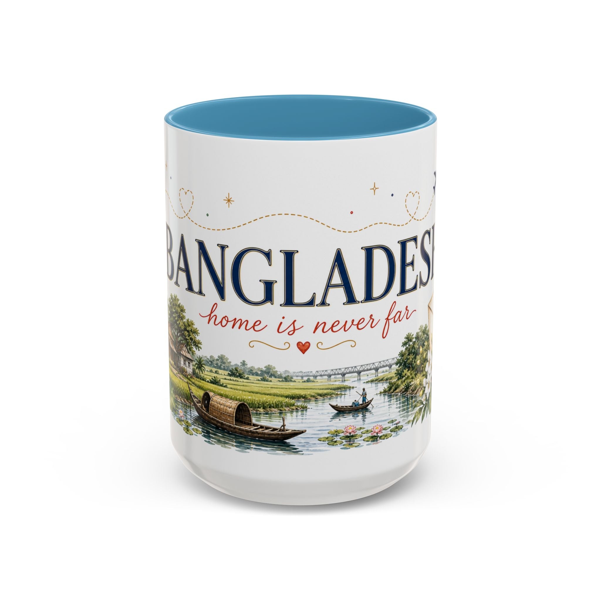 Bangladesh Home Country Mug | Moving Away Gift | Long Distance Friendship | 11 oz 15 oz Accent Mug