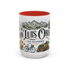 San Luis Obispo Coffee Mug | United States Travel Souvenir | Vintage Illustrated City Gift | 11 oz 15 oz Accent Mug