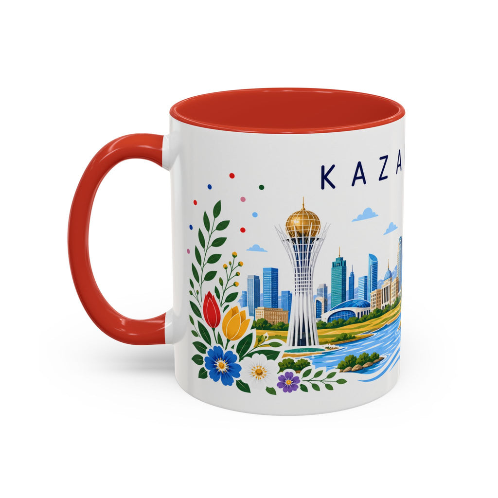 Kazakhstan Coffee Mug | Travel Souvenir Accent Mug | Place Gift Ceramic Cup 11oz 15oz