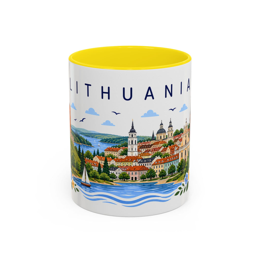 Lithuania Coffee Mug | Travel Souvenir Accent Mug | Place Gift Ceramic Cup 11oz 15oz