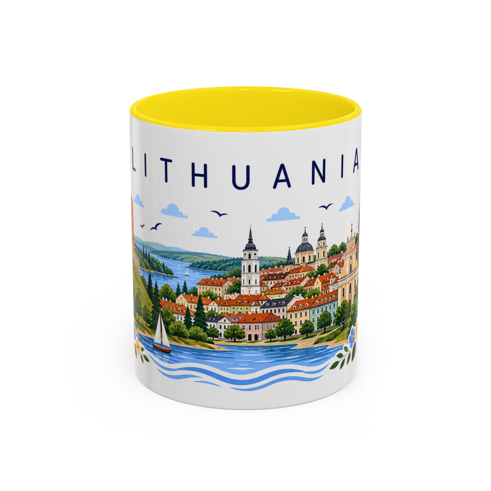 Lithuania Coffee Mug | Travel Souvenir Accent Mug | Place Gift Ceramic Cup 11oz 15oz