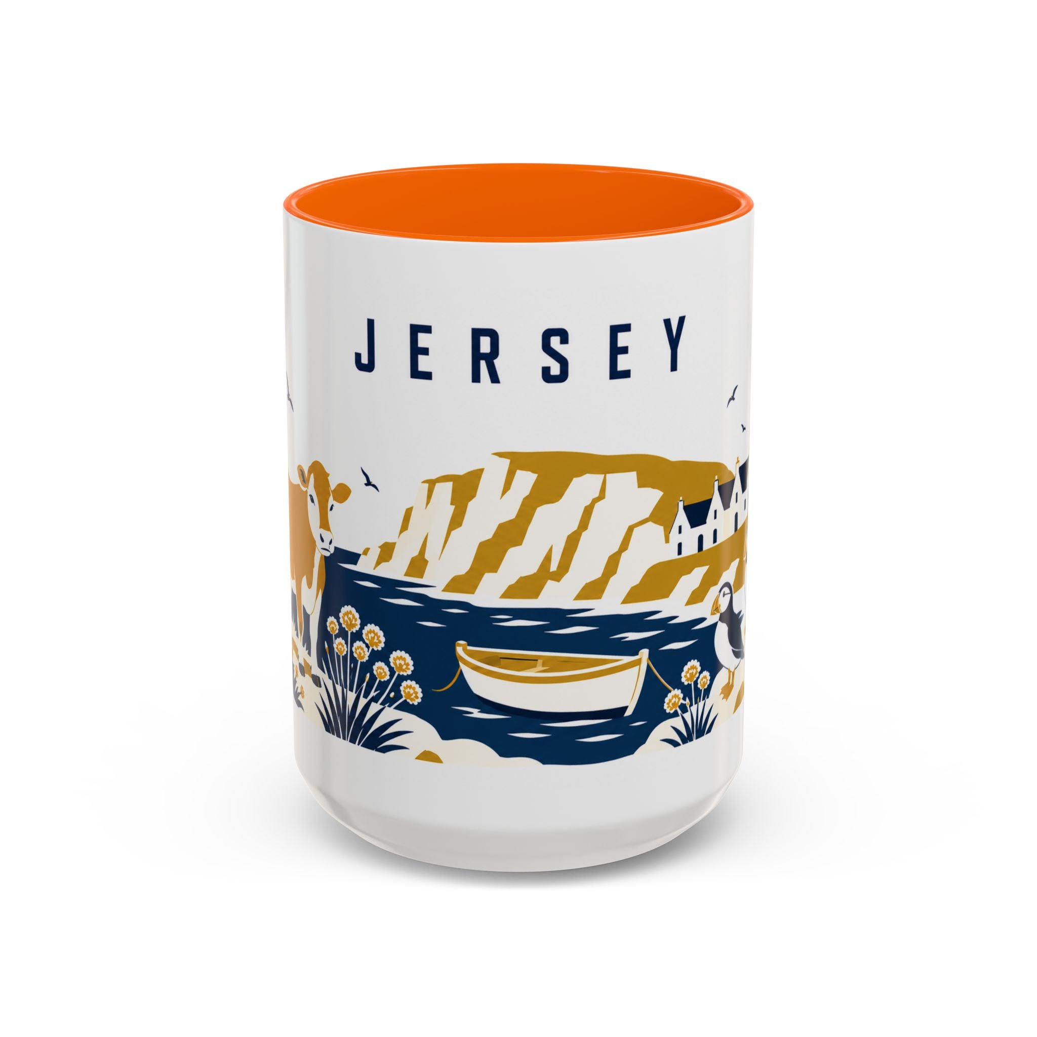 Jersey Coffee Mug | Travel Souvenir Accent Mug | Country Gift Ceramic Cup 11oz 15oz