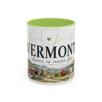 Vermont Home State Mug | Moving Away Gift | Long Distance Friendship Coffee Cup | 11oz 15oz Accent Mug