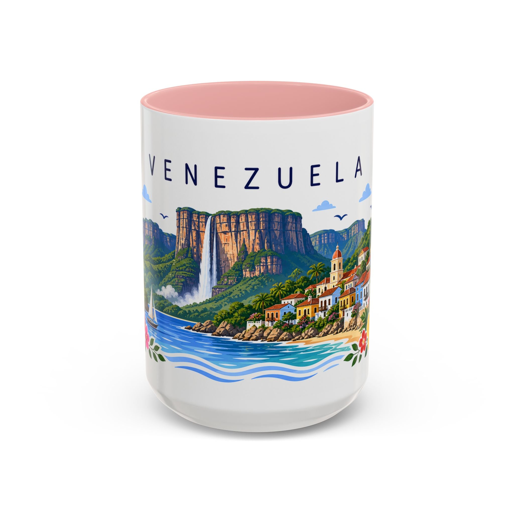 Venezuela Coffee Mug | Travel Souvenir Accent Mug | Place Gift Ceramic Cup 11oz 15oz