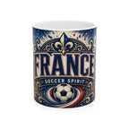 France Soccer Spirit Coffee Mug | Soccer Fan Gift | Ceramic 11oz 15oz Match Day Cup