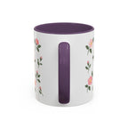 North Dakota Wild Prairie Rose Mug, State Flower Floral Coffee Cup, 11oz Botanical Gift
