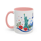 United States Coffee Mug | Travel Souvenir Accent Mug | Country Gift Ceramic Cup 11oz 15oz