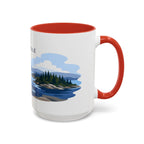 Isle Royale National Park Coffee Mug | Solid Color Block Park Souvenir | 11oz 15oz Accent Mug