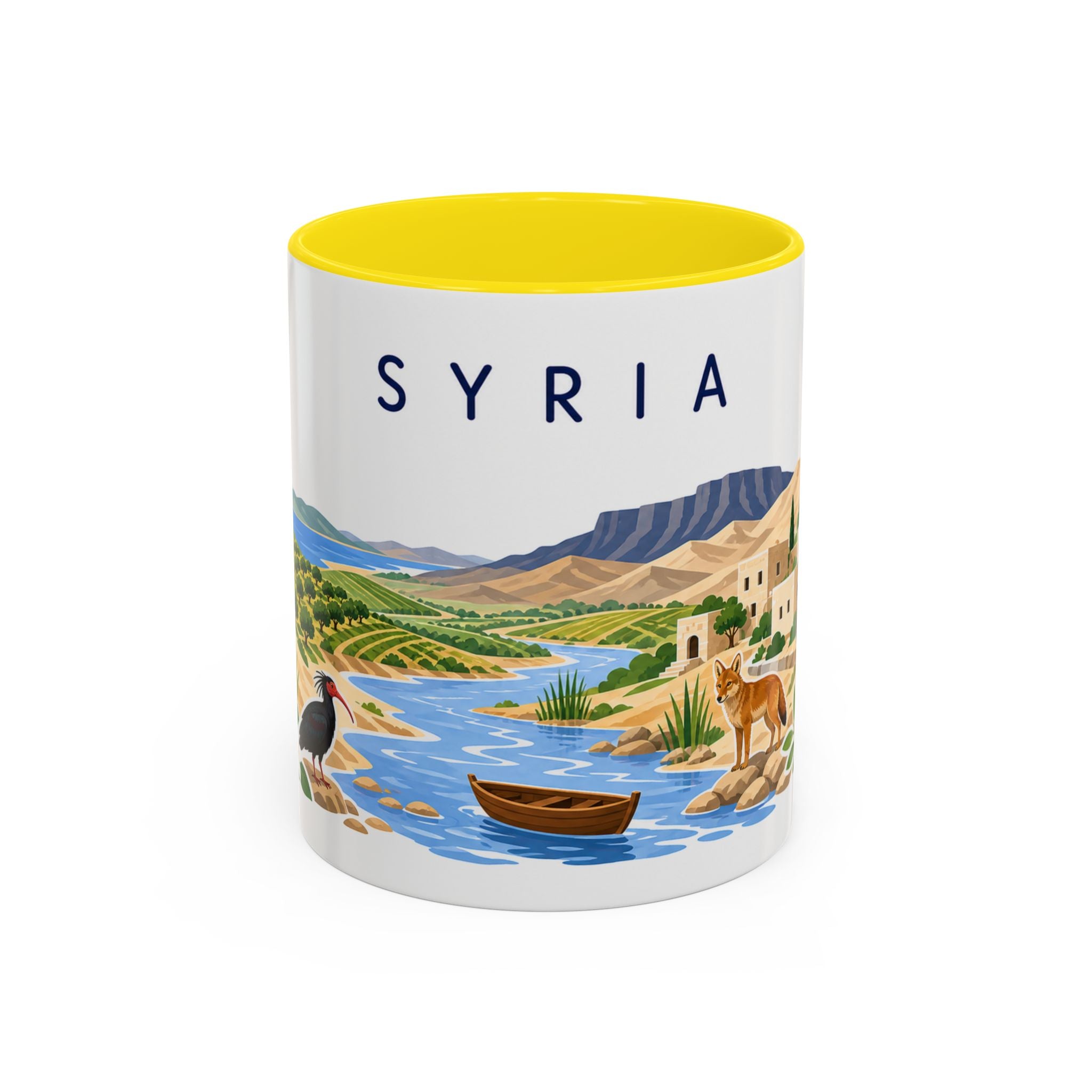 Syria Coffee Mug | Travel Souvenir Accent Mug | Country Gift Ceramic Cup 11oz 15oz