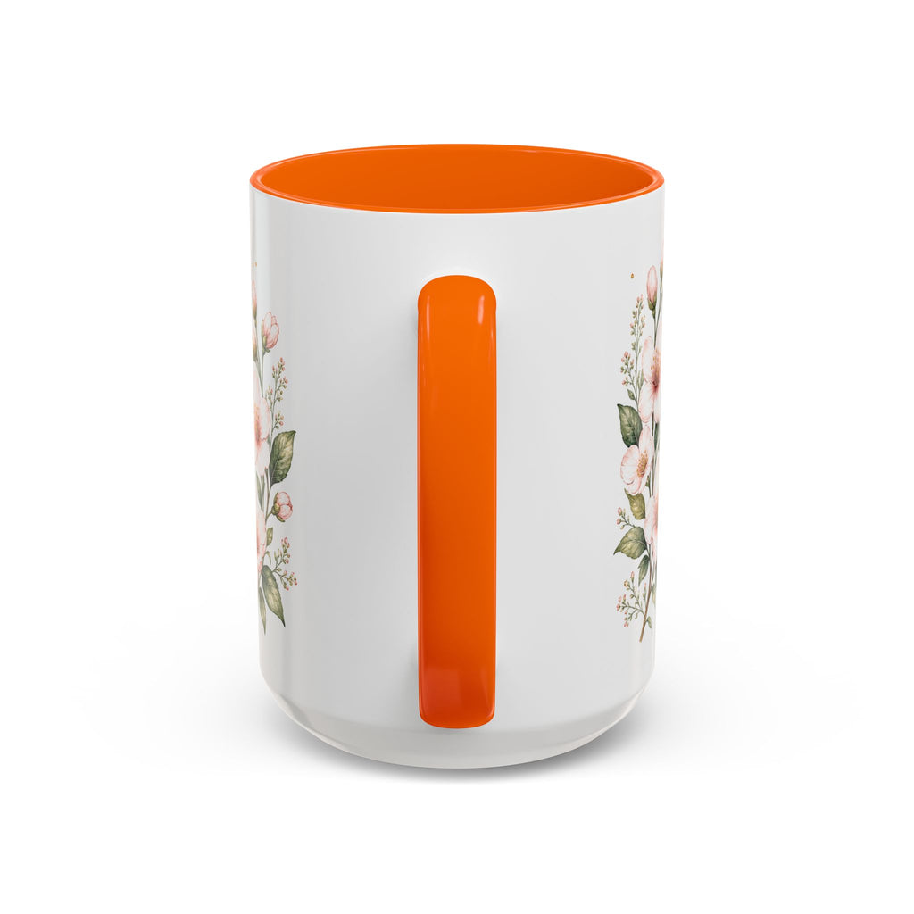 Delaware State Map Mug | Botanical Beach Accent Coffee Cup (11oz/15oz)