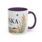 Nebraska State Mug | Moving Away, Long Distance Friendship Gift | Botanical Landscape Accent Mug