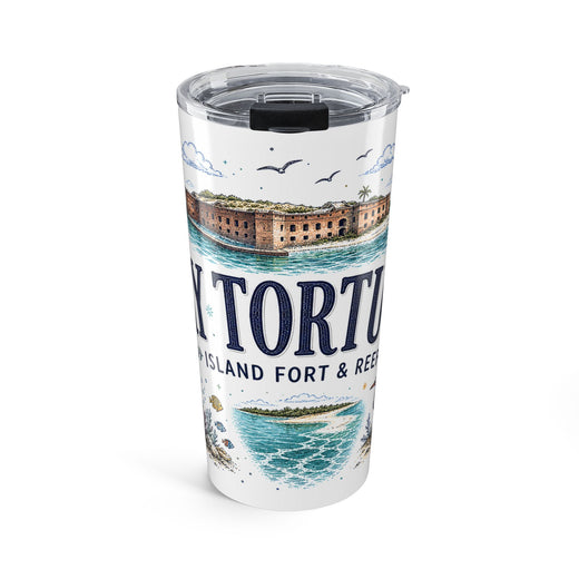 Dry Tortugas National Park 20oz Tumbler | Florida Island Fort Snorkeling Gift | Insulated Stainless Steel Travel Cup