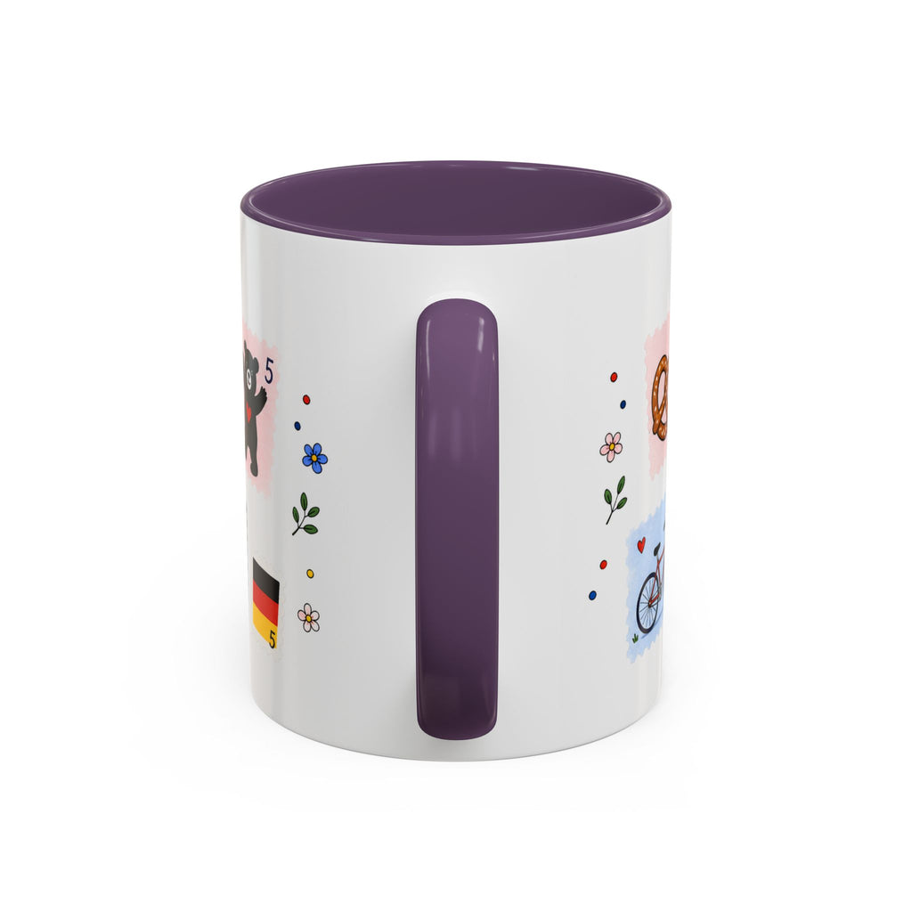 Berlin Coffee Mug | Postage Stamp Collage Mug | Travel Souvenir Accent Cup 11oz 15oz