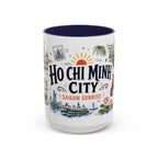Ho Chi Minh City Coffee Mug | Vietnam Souvenir Travel Gift | Accent Color Ceramic 11oz 15oz