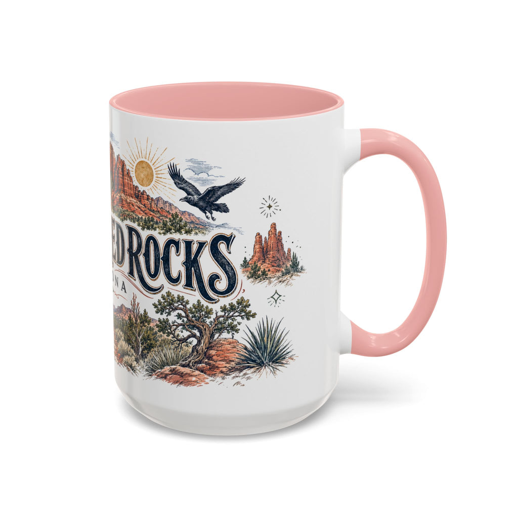 Sedona Red Rocks Mug, Arizona Travel Souvenir, Bucket List Gift, Accent Ceramic Coffee Mug 11oz 15oz