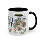 Amalfi Coast Coffee Mug | Travel Destination Souvenir Gift | Accent Color Ceramic 11oz 15oz
