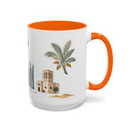 Dubai Coffee Mug | United Arab Emirates Travel Souvenir | Porcelain Decal City Gift | 11oz 15oz Accent Mug