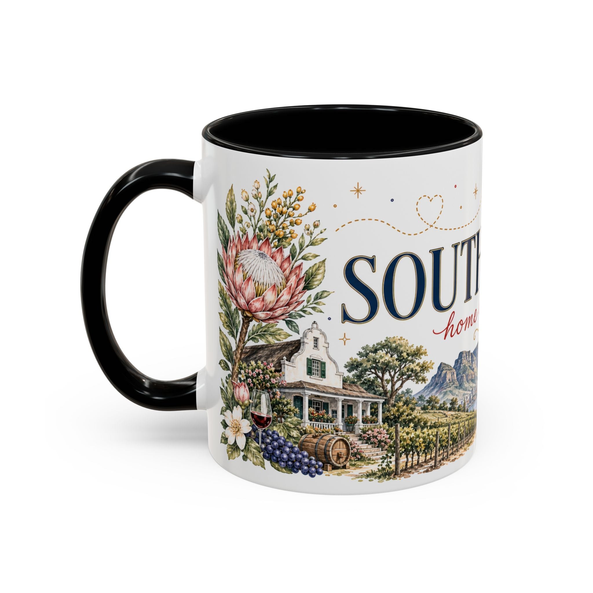 South Africa Home Country Mug | Moving Away Gift | Long Distance Friendship | 11 oz 15 oz Accent Mug