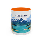 Lake Clark National Park Coffee Mug | Solid Color Block Park Souvenir | 11oz 15oz Accent Mug