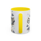 Yellowstone National Park Coffee Mug | Hiking Camping Nature Gift | Accent Color Ceramic 11oz 15oz