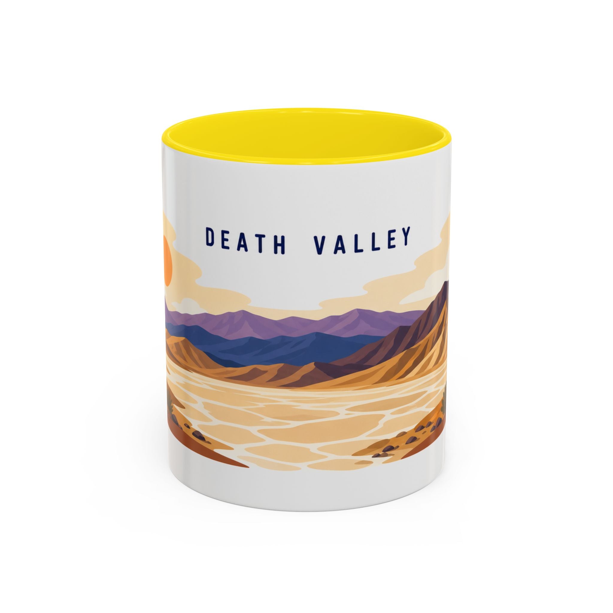 Death Valley National Park Coffee Mug | Solid Color Block Park Souvenir | 11oz 15oz Accent Mug