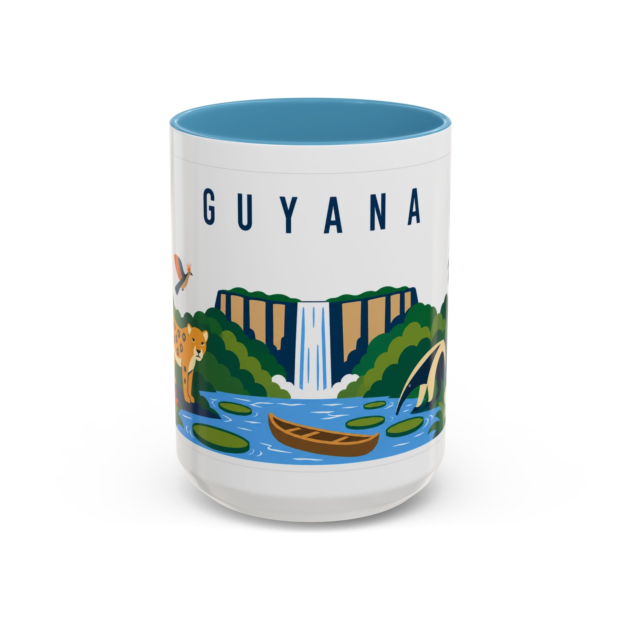 Guyana Coffee Mug | Travel Souvenir Accent Mug | Country Gift Ceramic Cup 11oz 15oz