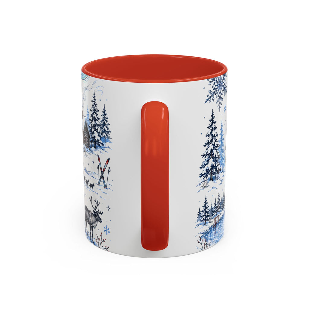 Great White North Coffee Mug | Canadian Pride Gift | Accent Color Ceramic 11oz 15oz