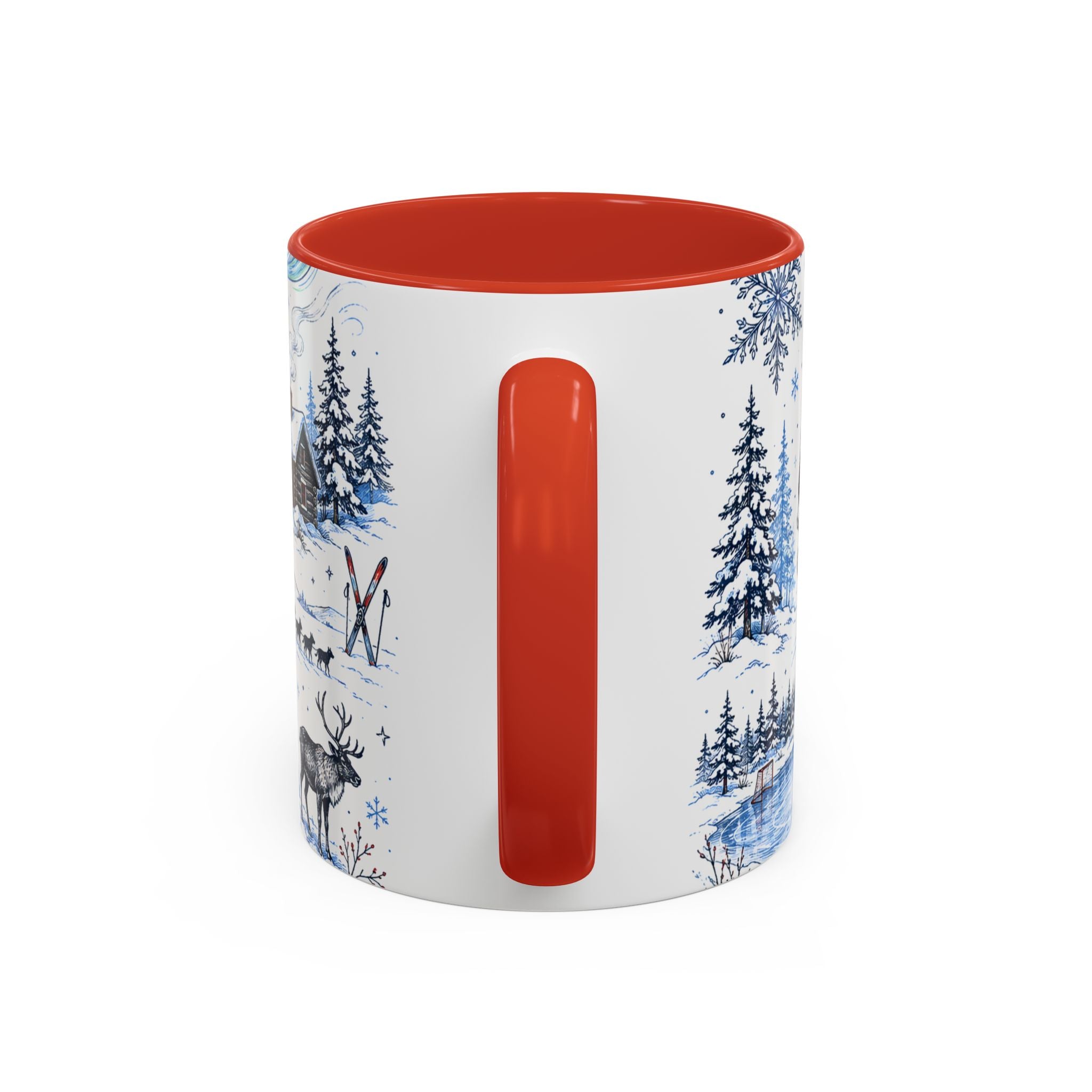 Great White North Coffee Mug | Canadian Pride Gift | Accent Color Ceramic 11oz 15oz