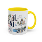 Mumbai Coffee Mug | India Souvenir Travel Gift | Accent Color Ceramic 11oz 15oz