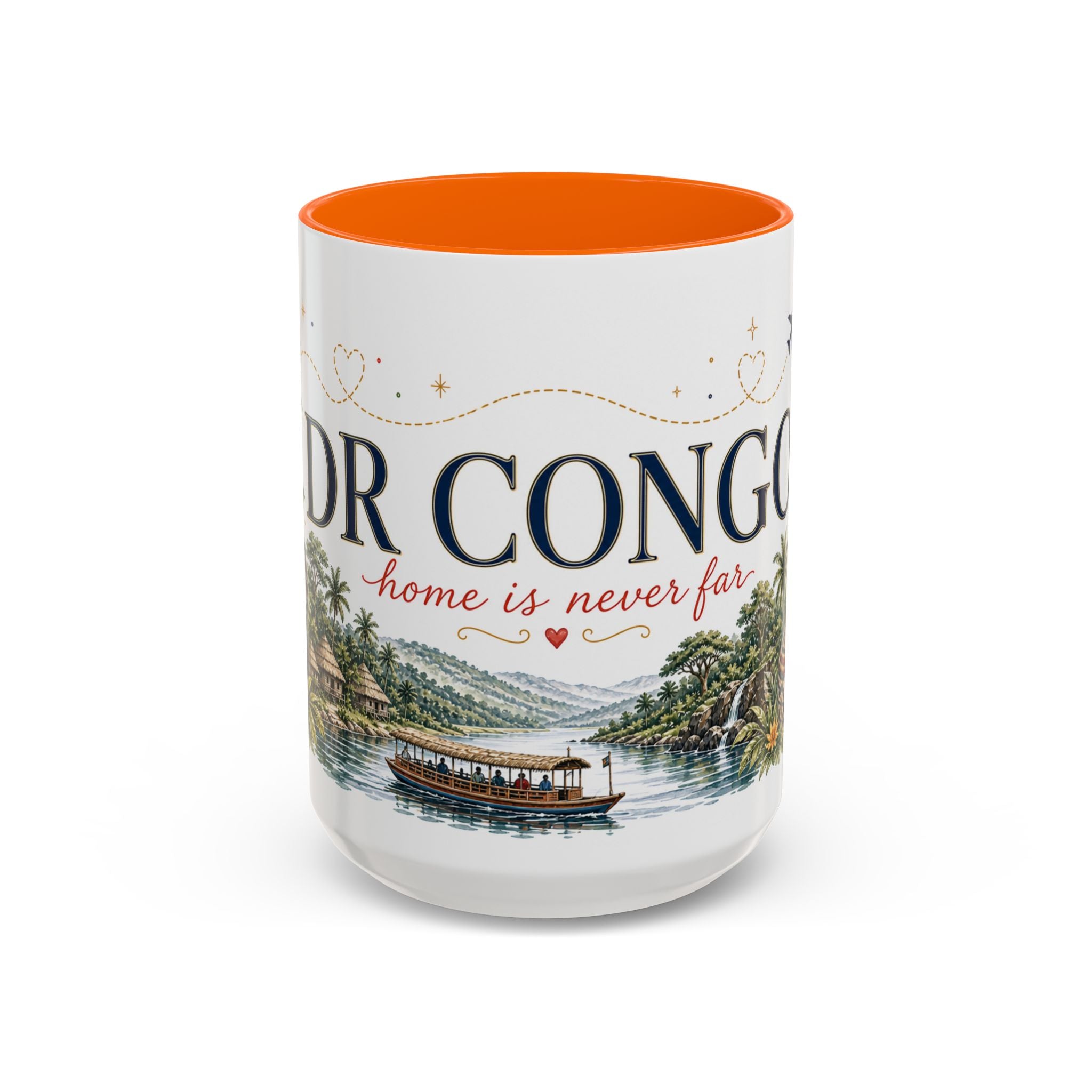 DR Congo Home Country Mug | Moving Away Gift | Long Distance Friendship | 11 oz 15 oz Accent Mug