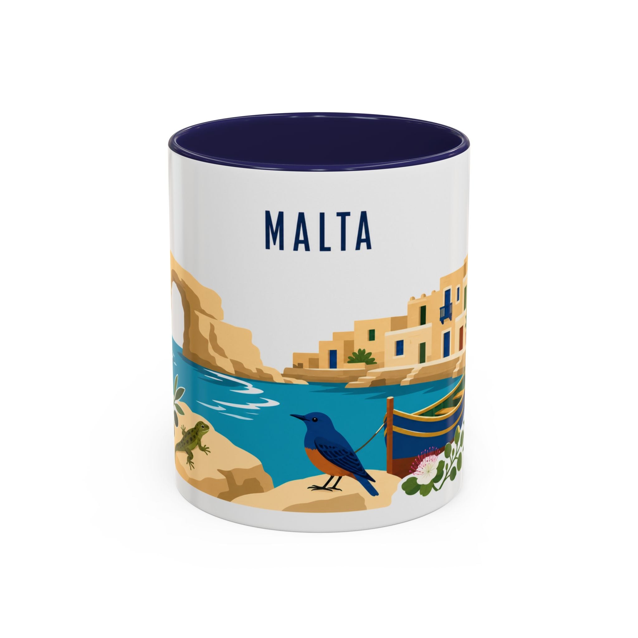 Malta Coffee Mug | Travel Souvenir Accent Mug | Country Gift Ceramic Cup 11oz 15oz