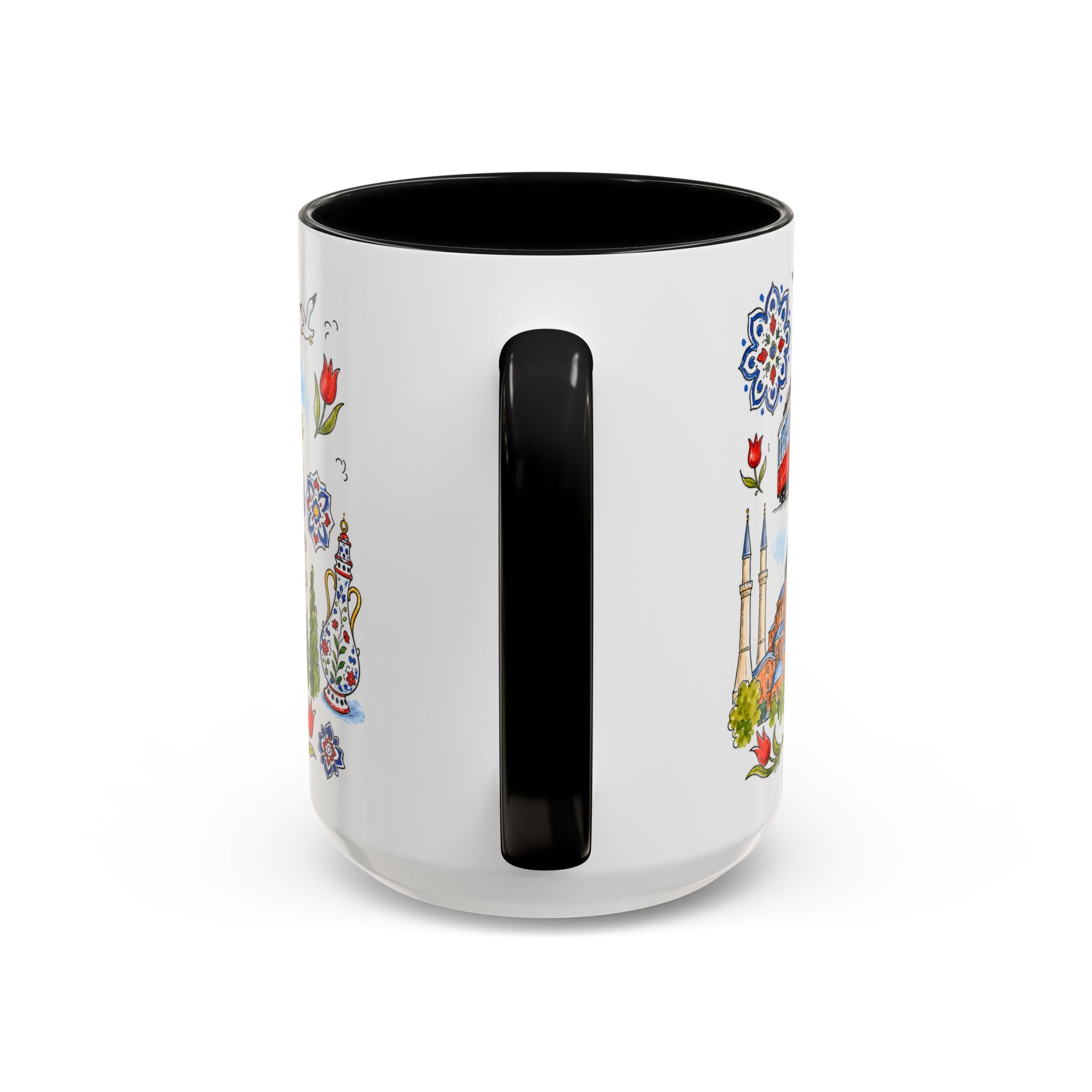 Istanbul Travel Mug | European City Souvenir Accent Coffee Mug | 11oz 15oz Ceramic Cup