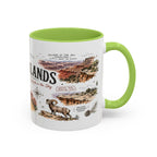 Canyonlands National Park Coffee Mug | Utah Red Rock Desert River Gift | Accent Color Ceramic 11oz 15oz