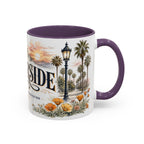 Riverside Coffee Mug | United States Travel Souvenir | Vintage Illustrated City Gift | 11 oz 15 oz Accent Mug