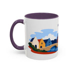 Bruges Coffee Mug | Travel Destination Souvenir Gift | Accent Color Ceramic 11oz 15oz