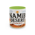 Namib Desert Coffee Mug | Travel Destination Souvenir Gift | Accent Color Ceramic 11oz 15oz