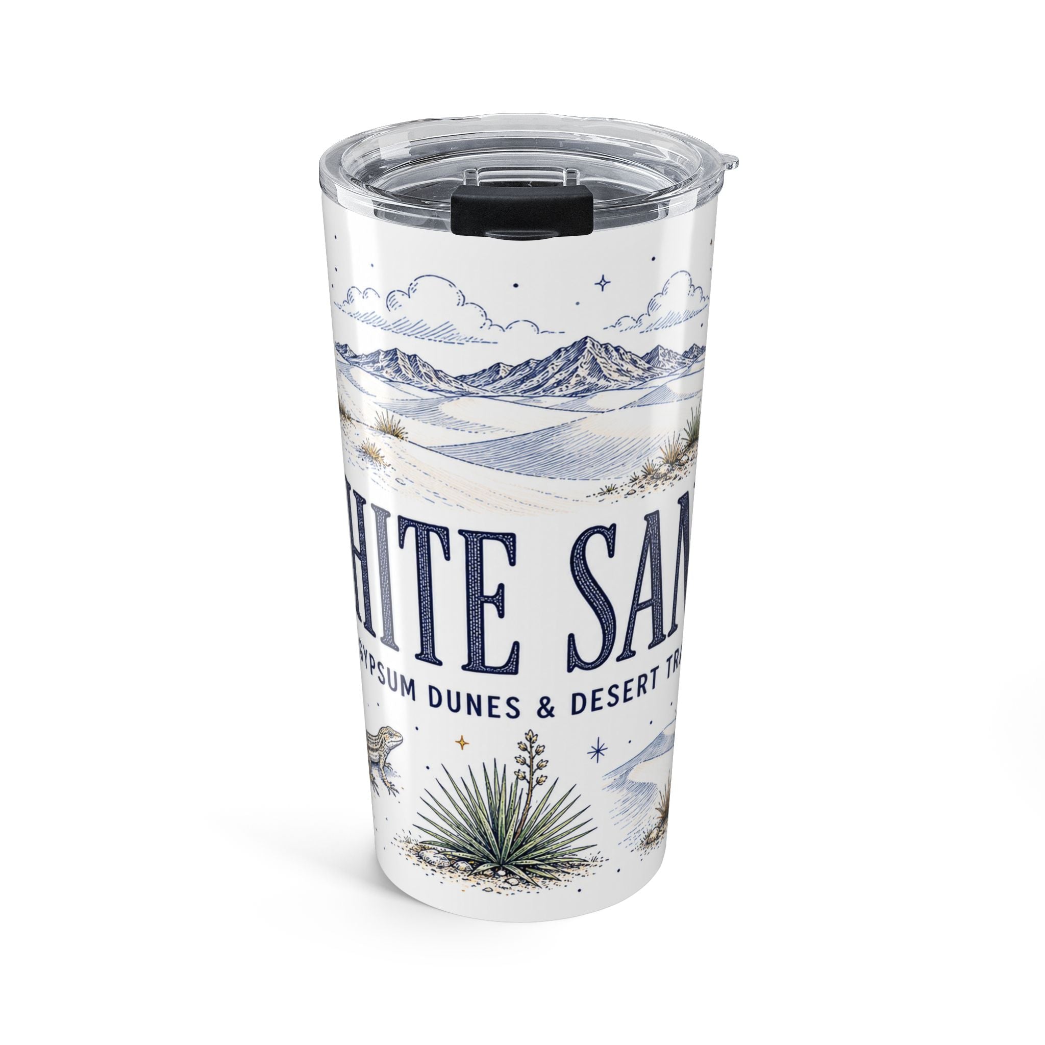 White Sands National Park 20oz Tumbler | New Mexico Desert Sand Dunes Gift | Insulated Stainless Steel Travel Cup