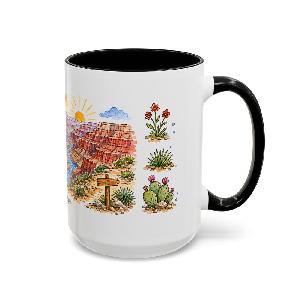 Grand Canyon National Park Mug | US Travel Souvenir Accent Coffee Mug | 11oz 15oz Ceramic Cup