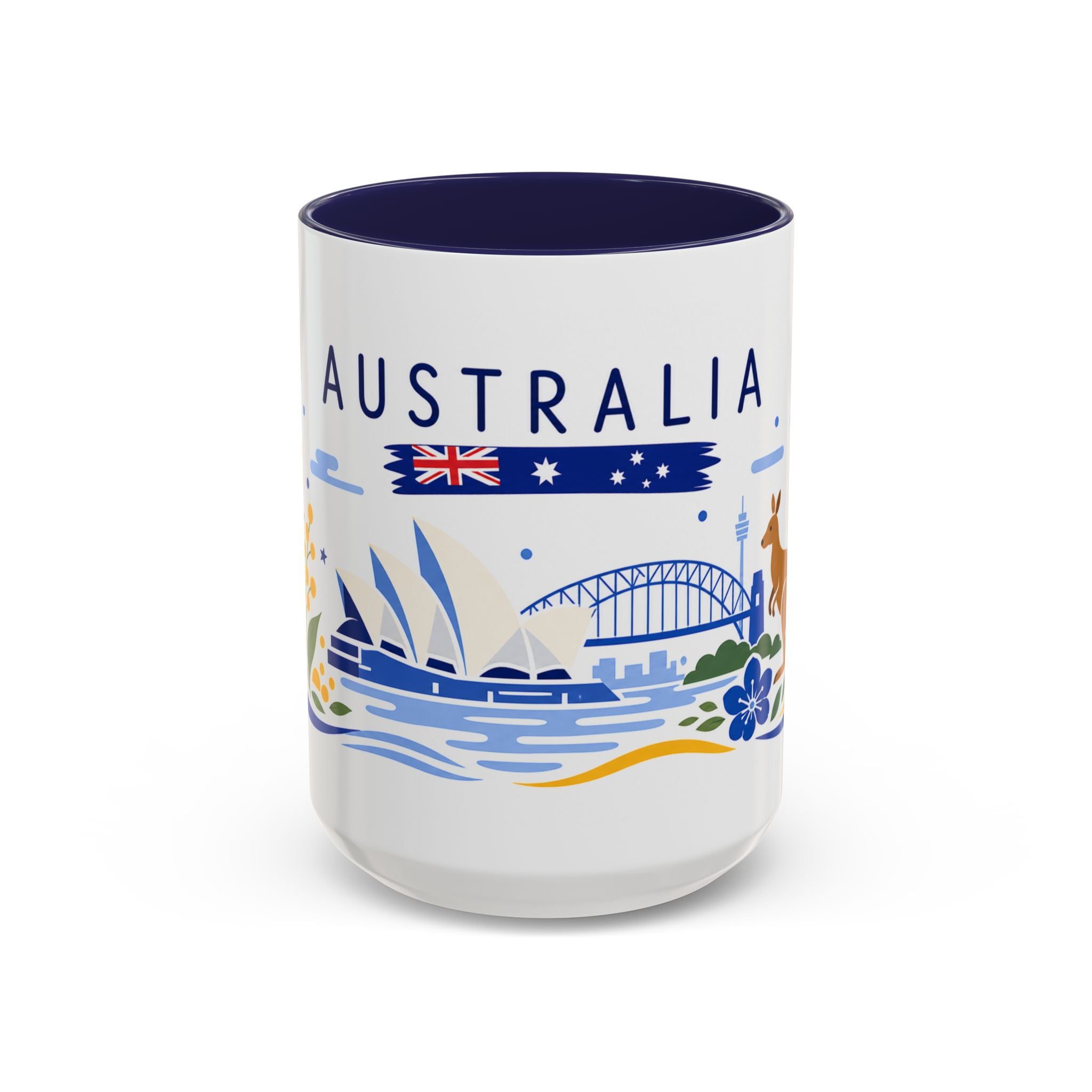 Australia Coffee Mug | Travel Souvenir Accent Mug | Country Gift Ceramic Cup 11oz 15oz