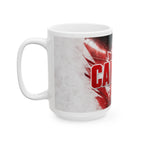 Canada Soccer Spirit Coffee Mug | Soccer Fan Gift | Ceramic 11oz 15oz Match Day Cup