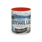 Khuvsgul Lake Mug, Mongolia Travel Souvenir, Bucket List Gift, Accent Ceramic Coffee Mug 11oz 15oz